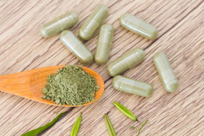 Green Veined Malay Kratom Capsules Pills